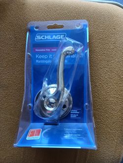 2 - Schlage Right-handed Bright Brass Flair Dummy Lever Set