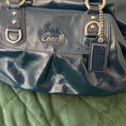 Coach Purse Big Purse Color Blue
