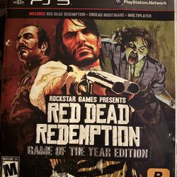 Red Dead Redemption Game Of The Year PS3