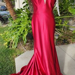 New Red Mermaid Gown 