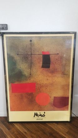 1989 VINTAGE JOAN MIRO PRINT -"abstrait"