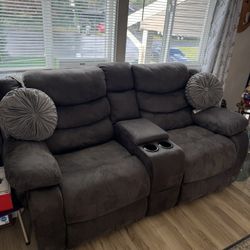 Reclining Sofa and Love Seat