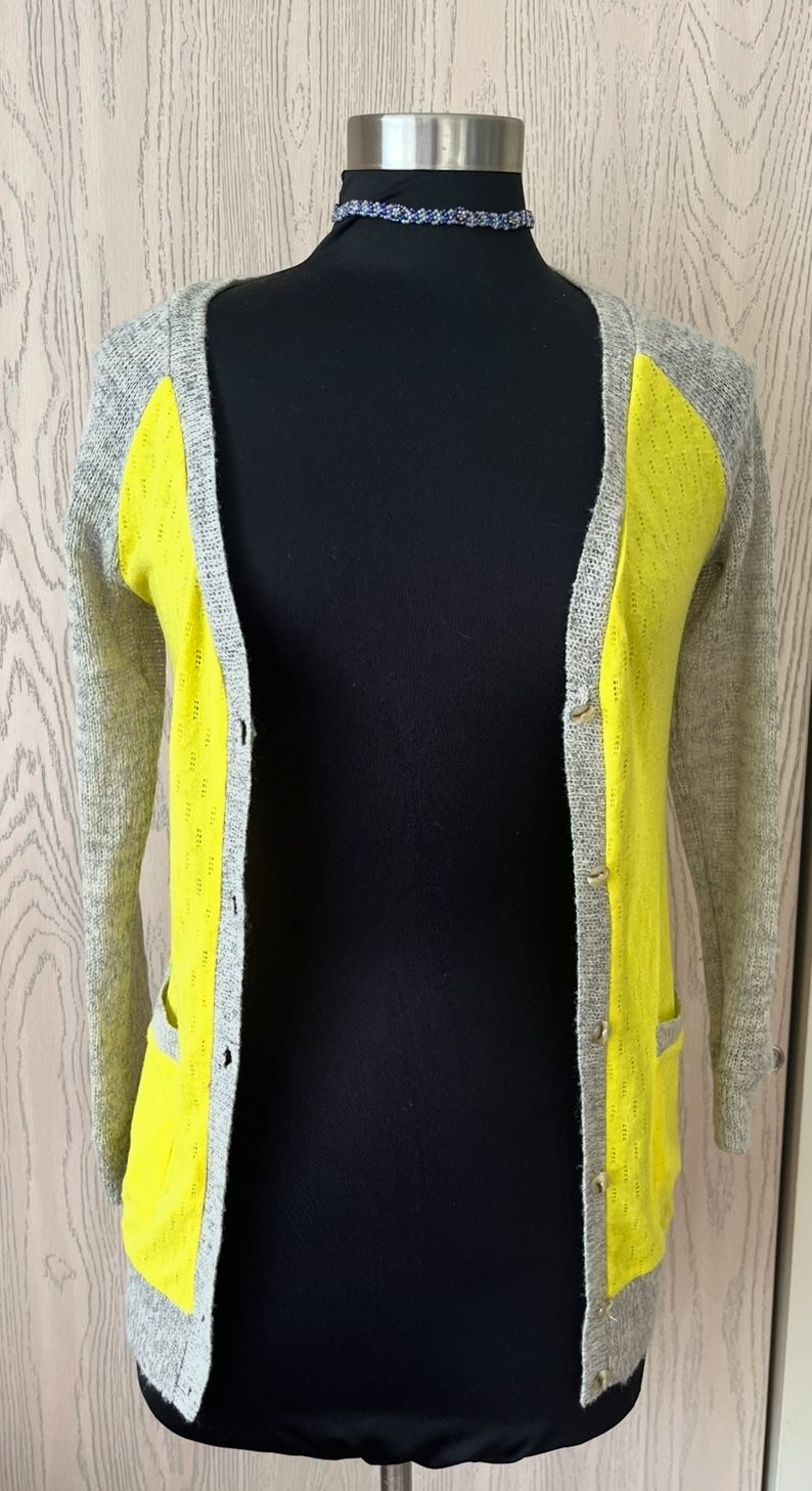 Yellow cardigan by xhilaration