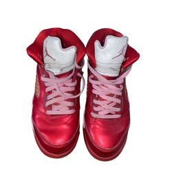Nike Air Jordan 5 V Retro PS Valentines Day 440893-605 Pink Red US Kid Size 