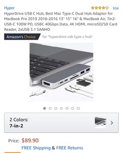 Hyper drive usb hub