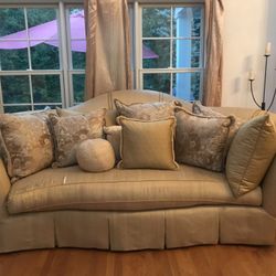 Beautiful Plush Large Sofa (Marge Carson Designer)