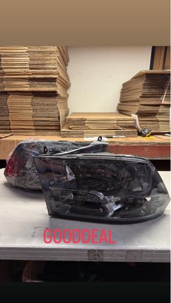 2009-2018 ram quad smoke chrome headlamps headlight 1500/2500/3500