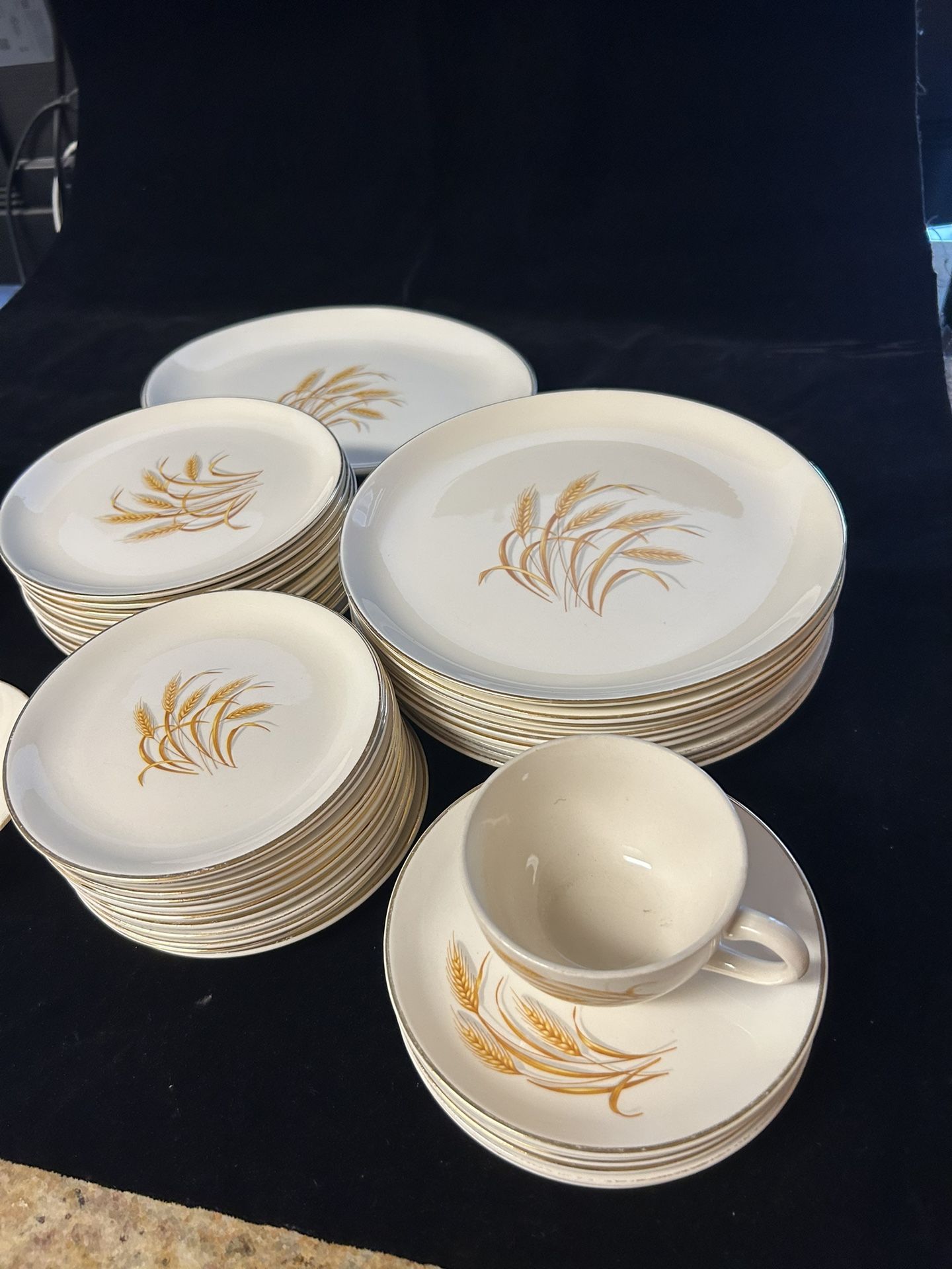 Homer Laughlin Golden Wheat Mid Century China