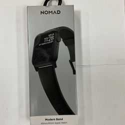 NOMAD Modern Leather Band 41/40/mm  For Apple Watch 9 8 7 SE 6 5 - Black