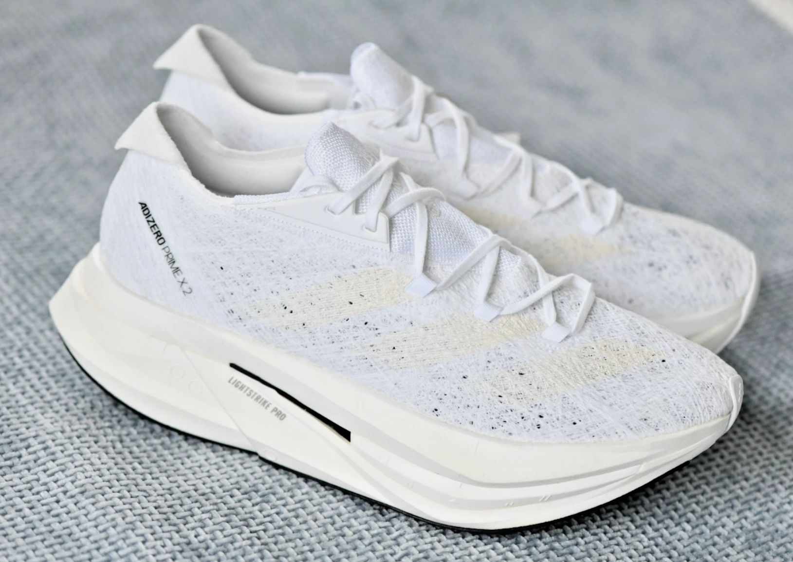 Adidas Adizero Prime X 2.0 Strung Wonder White-Black/Size: 10.5 USM or 11.5 USW