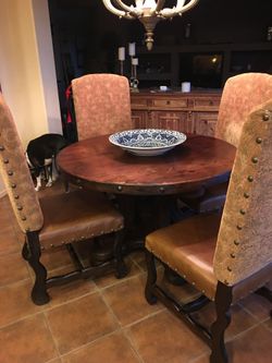 Mesquite  Breakfast Table and Chairs 