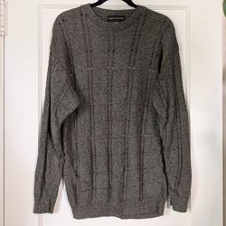 Vintage Cotton Knit Men's Crewneck Liberty Sweater Men's Size Large 100% Cotton