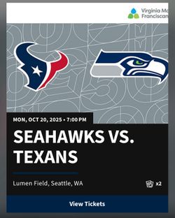 Seahawks vs Texans MNF!