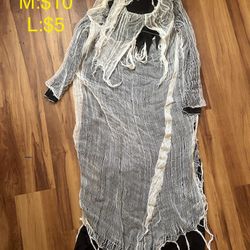 Ghoul Costume With Light Up Eyes Youth M 