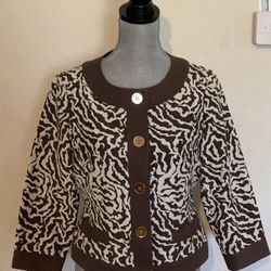 Doncaster Sport Animal Print Blazer (size 6/small)