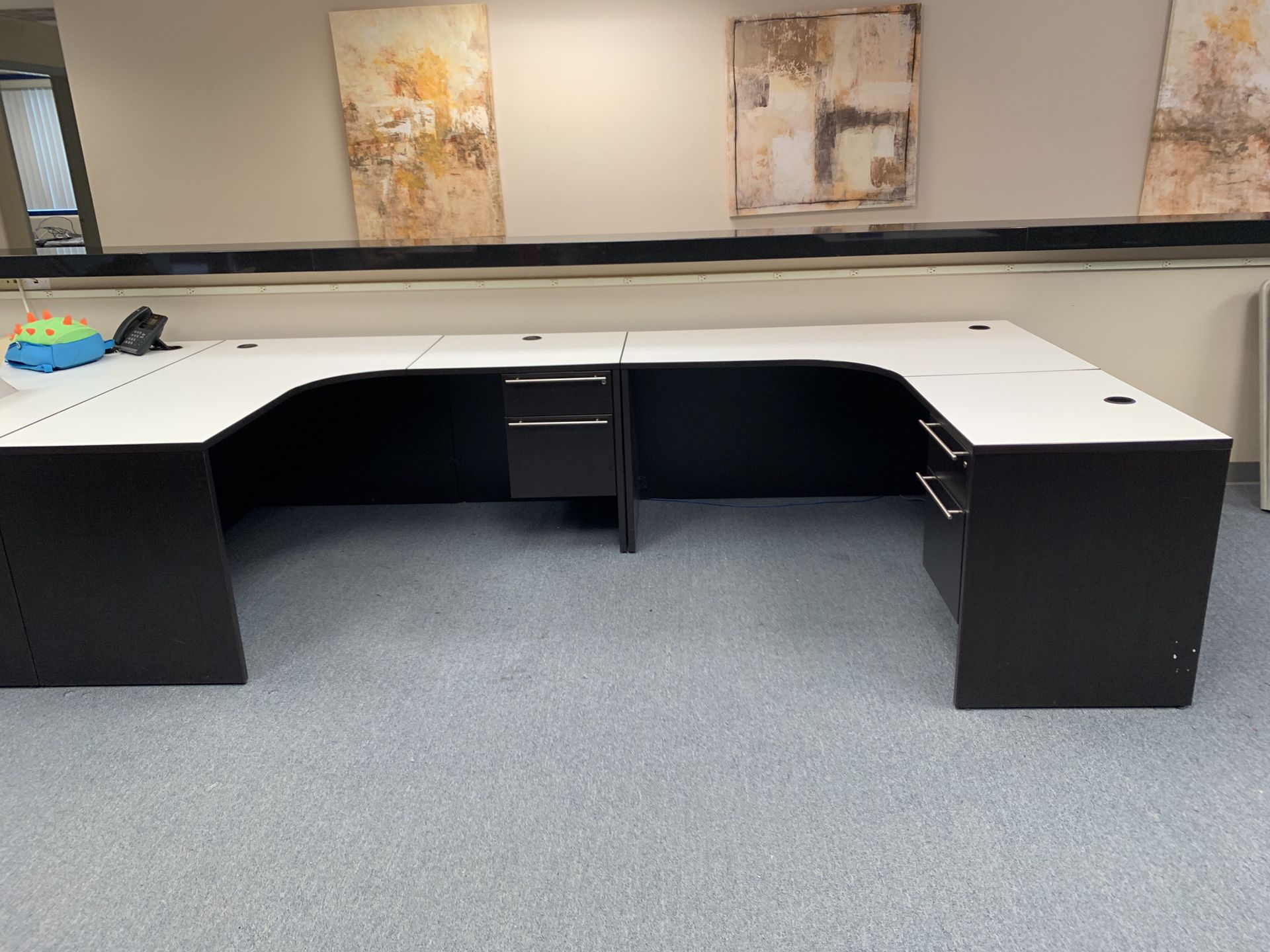 L Shaped work desks
