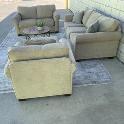 *Free Delivery* Living Spaces Couch Sofa Loveseat Chair Ottoman Set