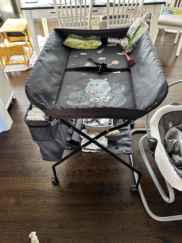 Forstart mobile baby changing table and storage unit.