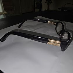 Michael Kors Prescription Black With Gold Trim Sides 