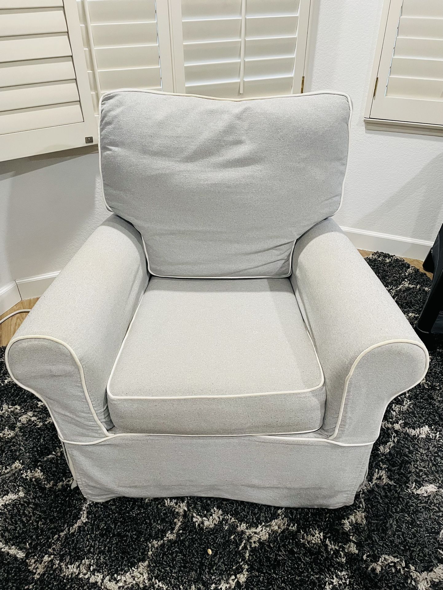Pottery Barn Glider Swivel Chair