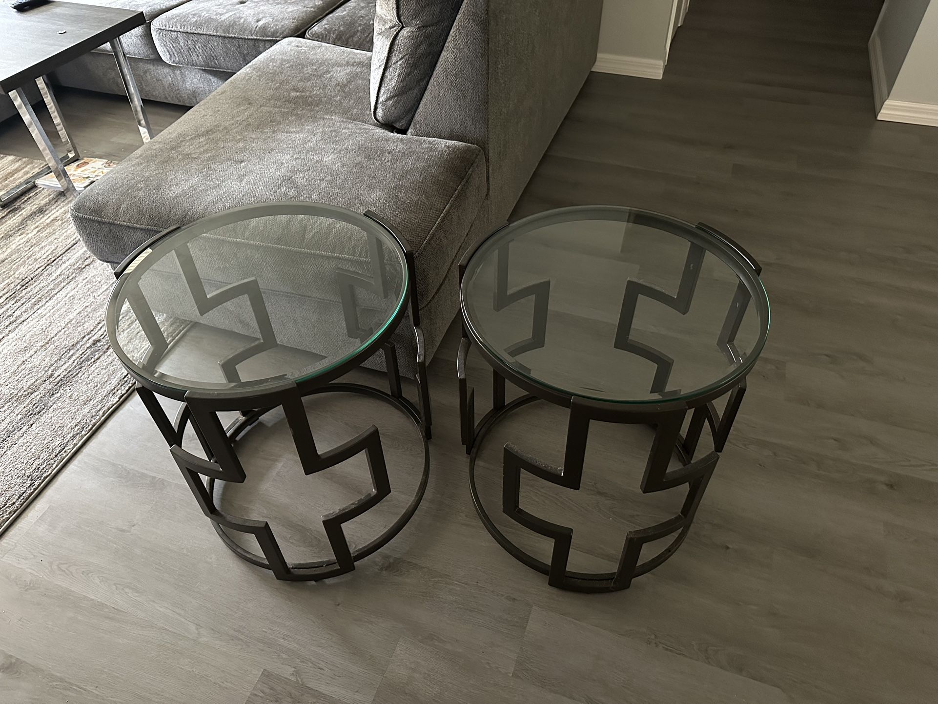 Glass Top End Tables