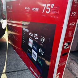 TCL 75” Smart TV 4k