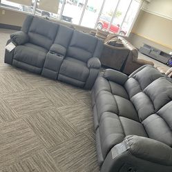 Recliner Couch Set