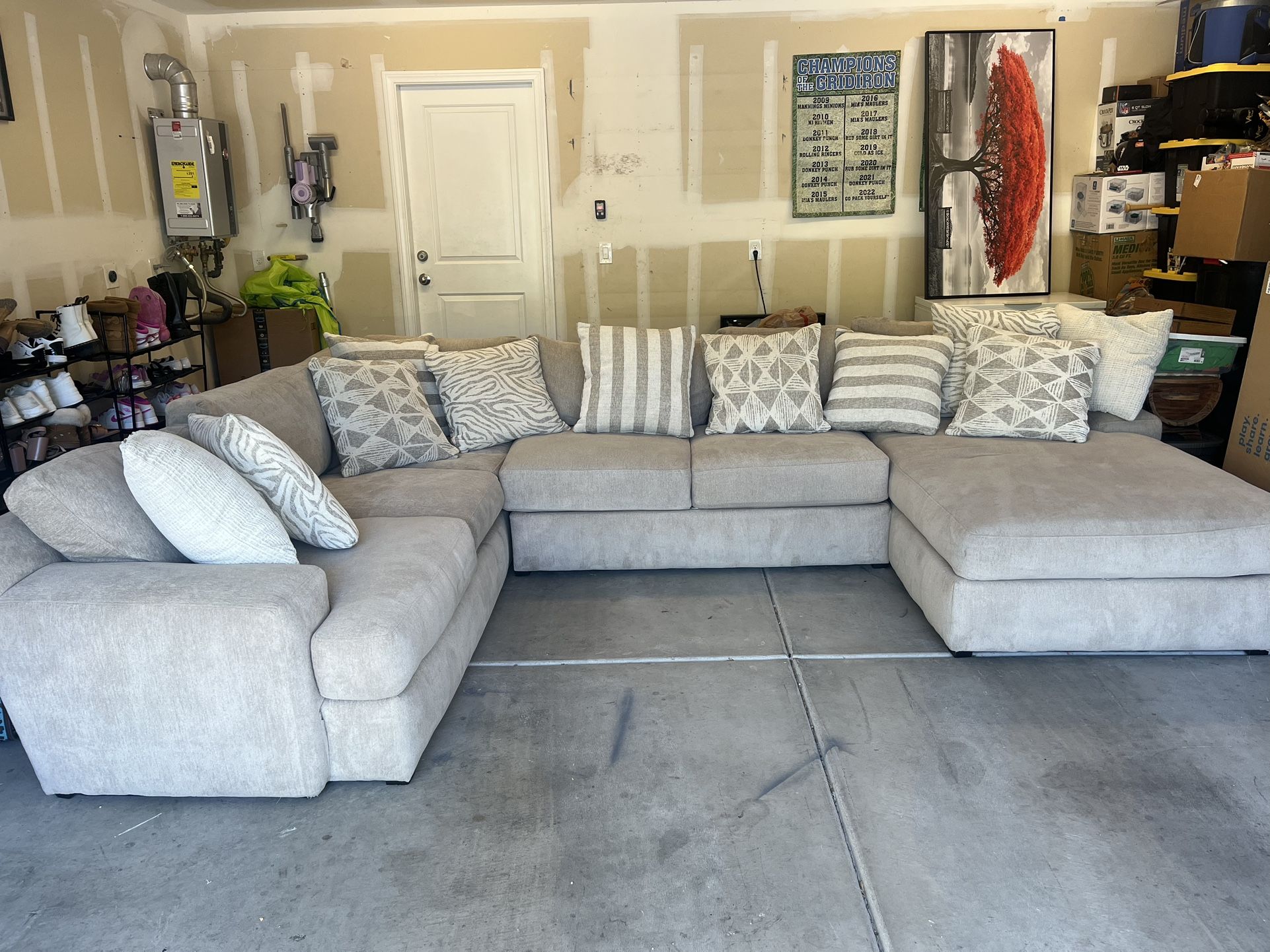 Gently Used 1 Year Old Large Sectional