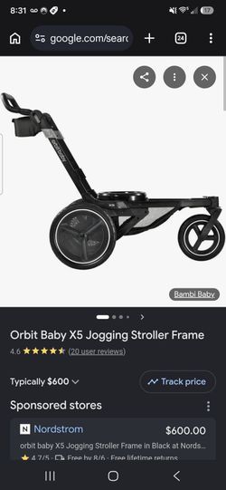 Orbit 5x baby jogging stroller frame