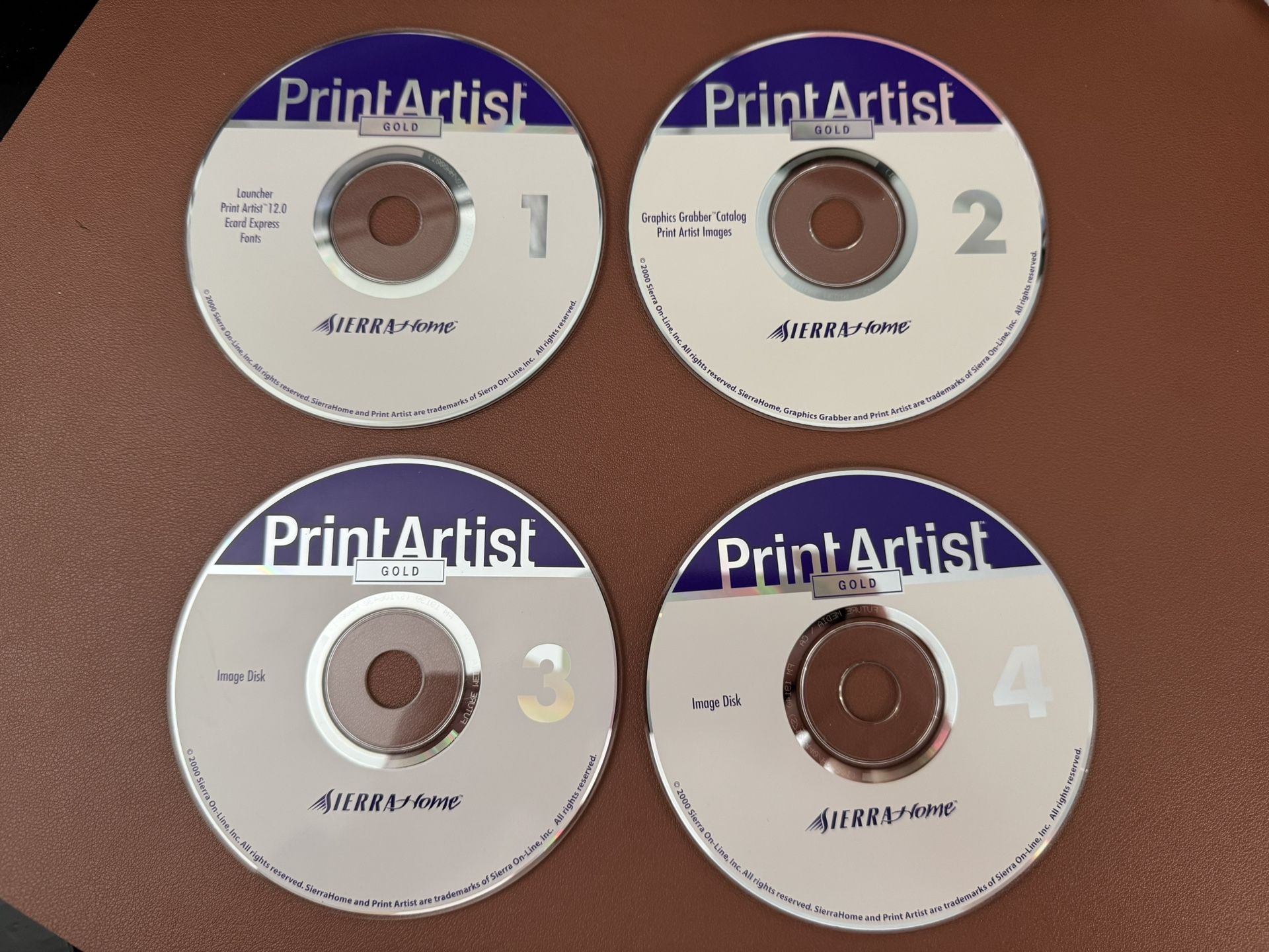 Vintage Print Artist Gold 12.0 4 CD-ROMs by Sierra On-Line 2000 