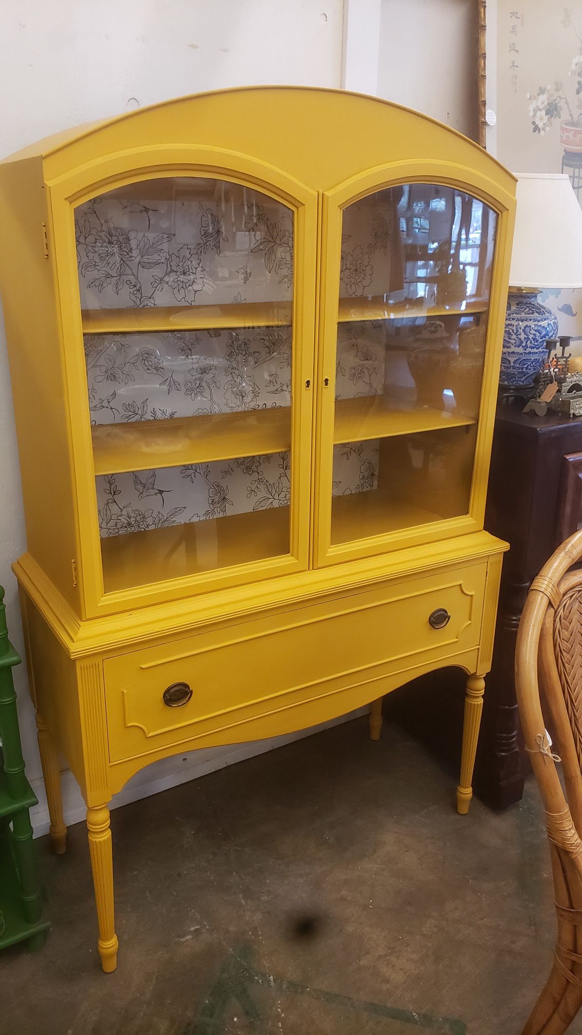 Vintage Hutch With Skelton key 