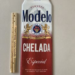 🔥 Modelo Chelada Metal Beer Bar Tin Sign 