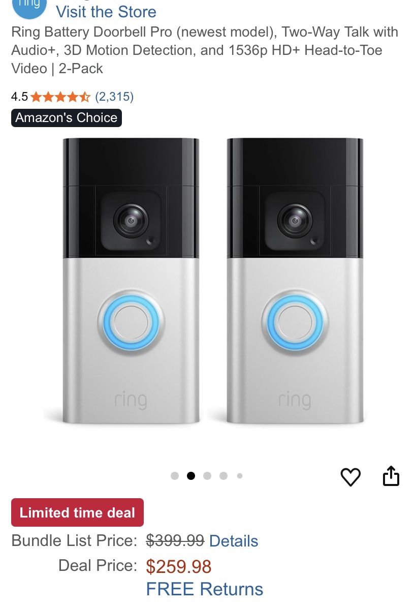 New Outdoor Ring Door Pro 2x