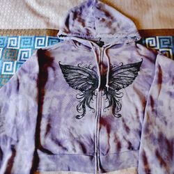 Hot Topic Tie-dye Womens Hoodie Sweatshirt 