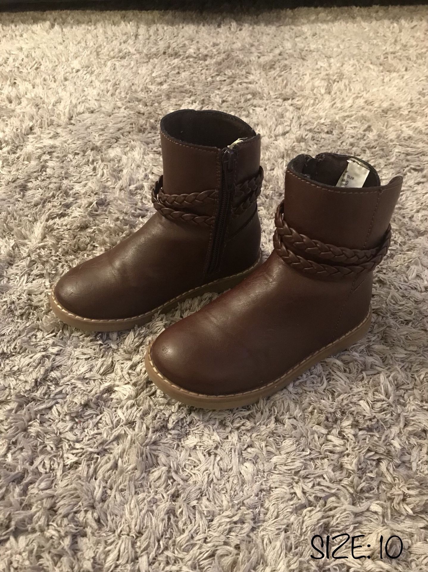 LIKE NEW‼️ BABY GAP BROWN BOOTS - SIZE 10 - TODDLER BABY GIRL