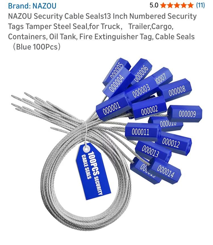 Security Cable Seals (100 Pcs)