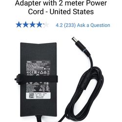 Dell 7.4 mm barrel 130 W AC Adapter with 2 meter Power Cord