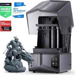 ELEGOO Saturn 4 Ultra 12K Resin 3D Printer, with Smart Automatic Leveling, 10-Inch 12K Monochrome LCD, 150mm/h Faster Printing Speed,8.62x4.84x8.66 In