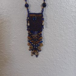 Beaded Medicine Bag Necklace