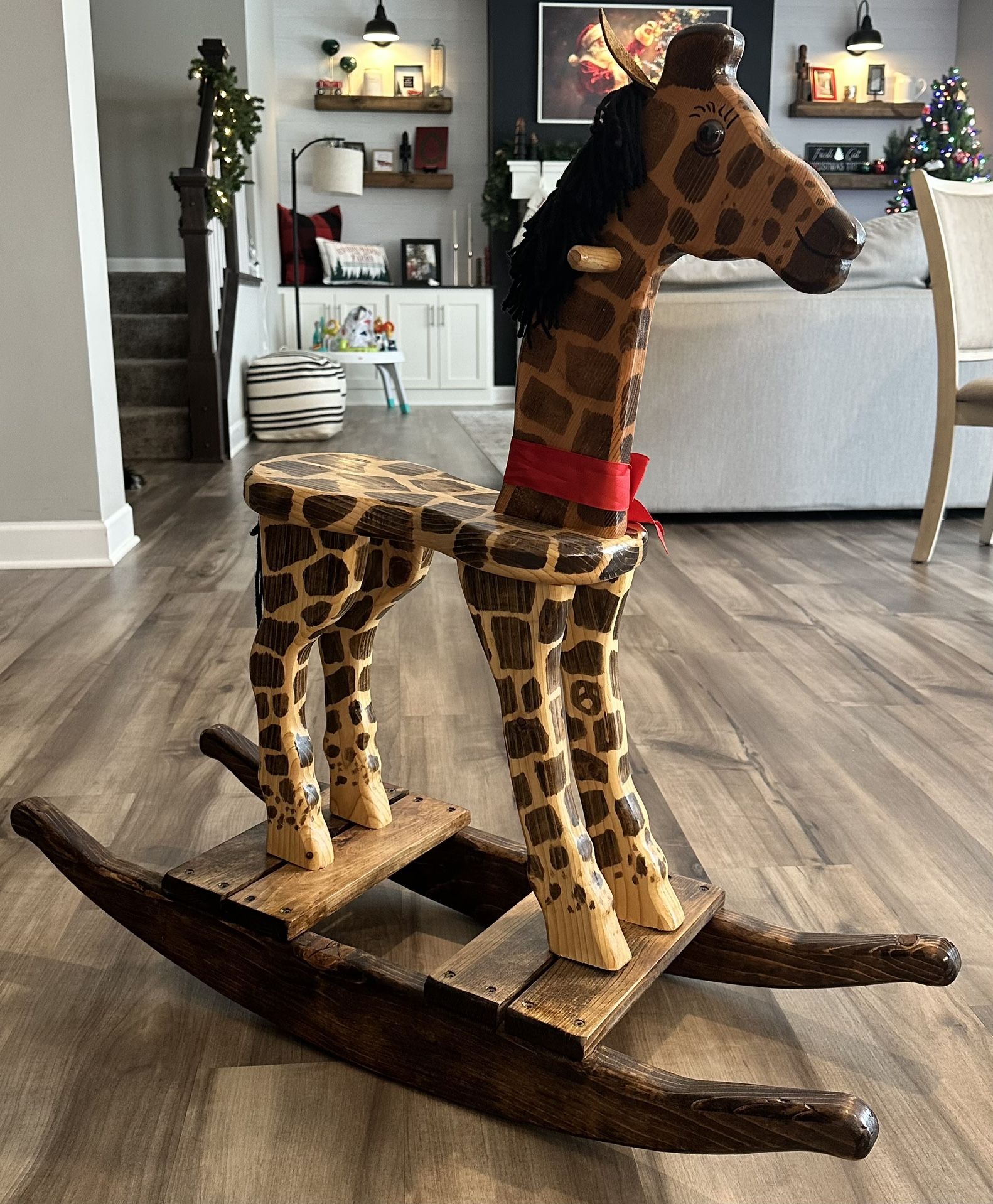 Handcrafted Rocking Horse/Giraffe - Wooden