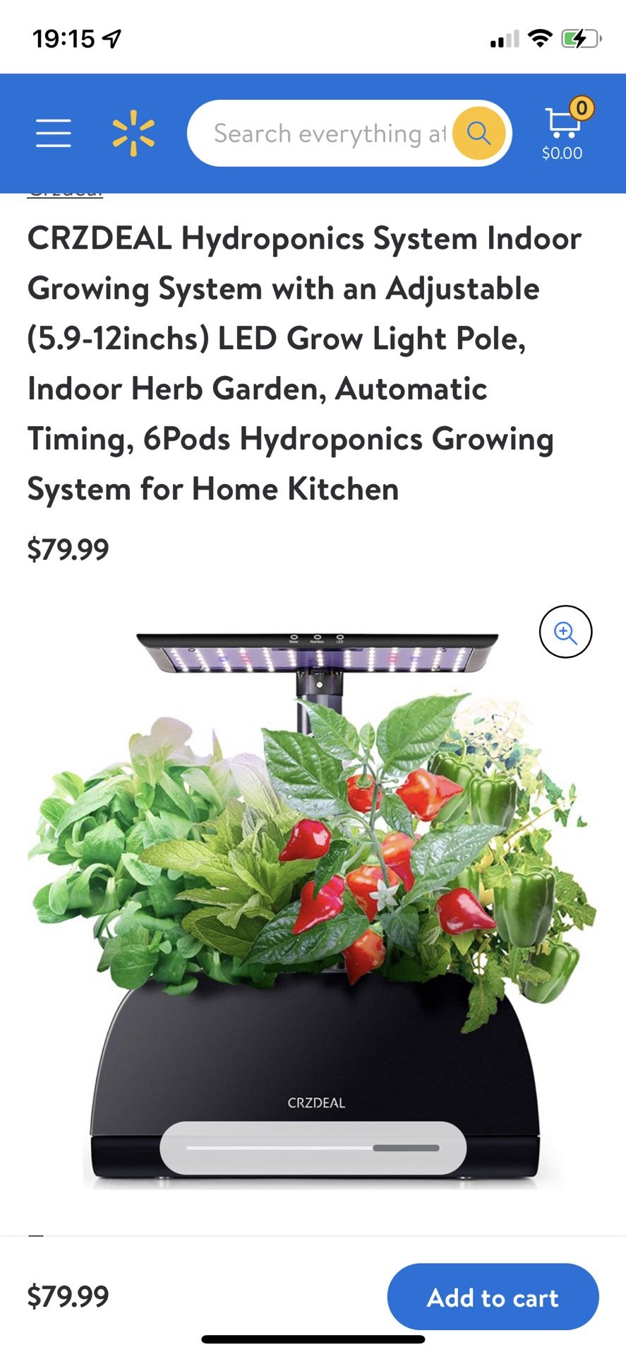 CRZDEAL Hydroponics System Indoor Growing System with an