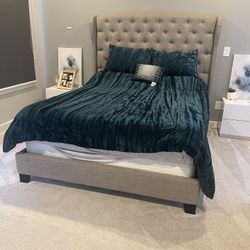 Queen Mattress, & Bed Frame 
