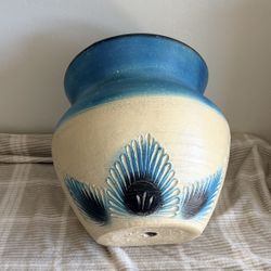 White and Blue Pot 