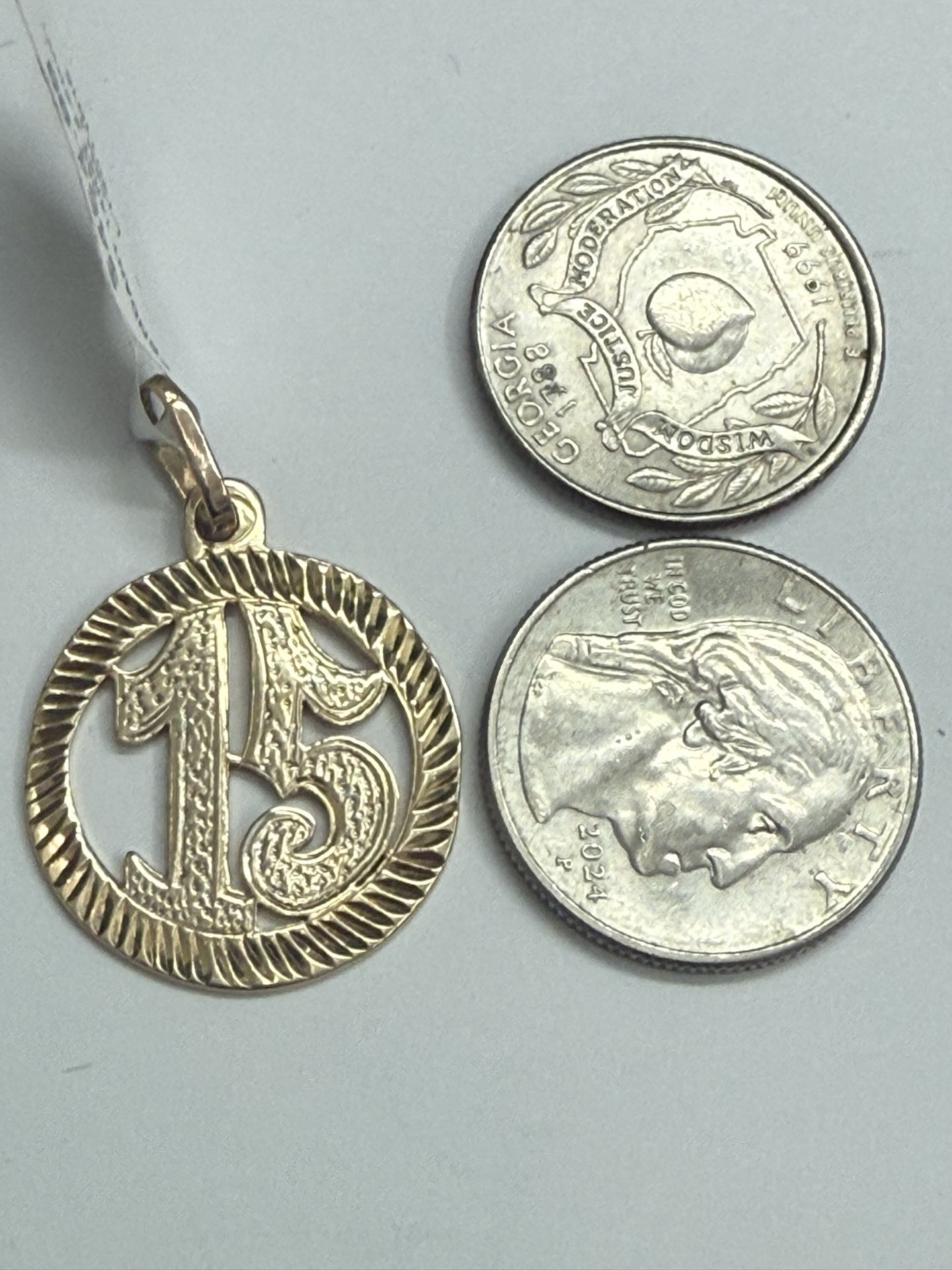 14k Two Tones Charm