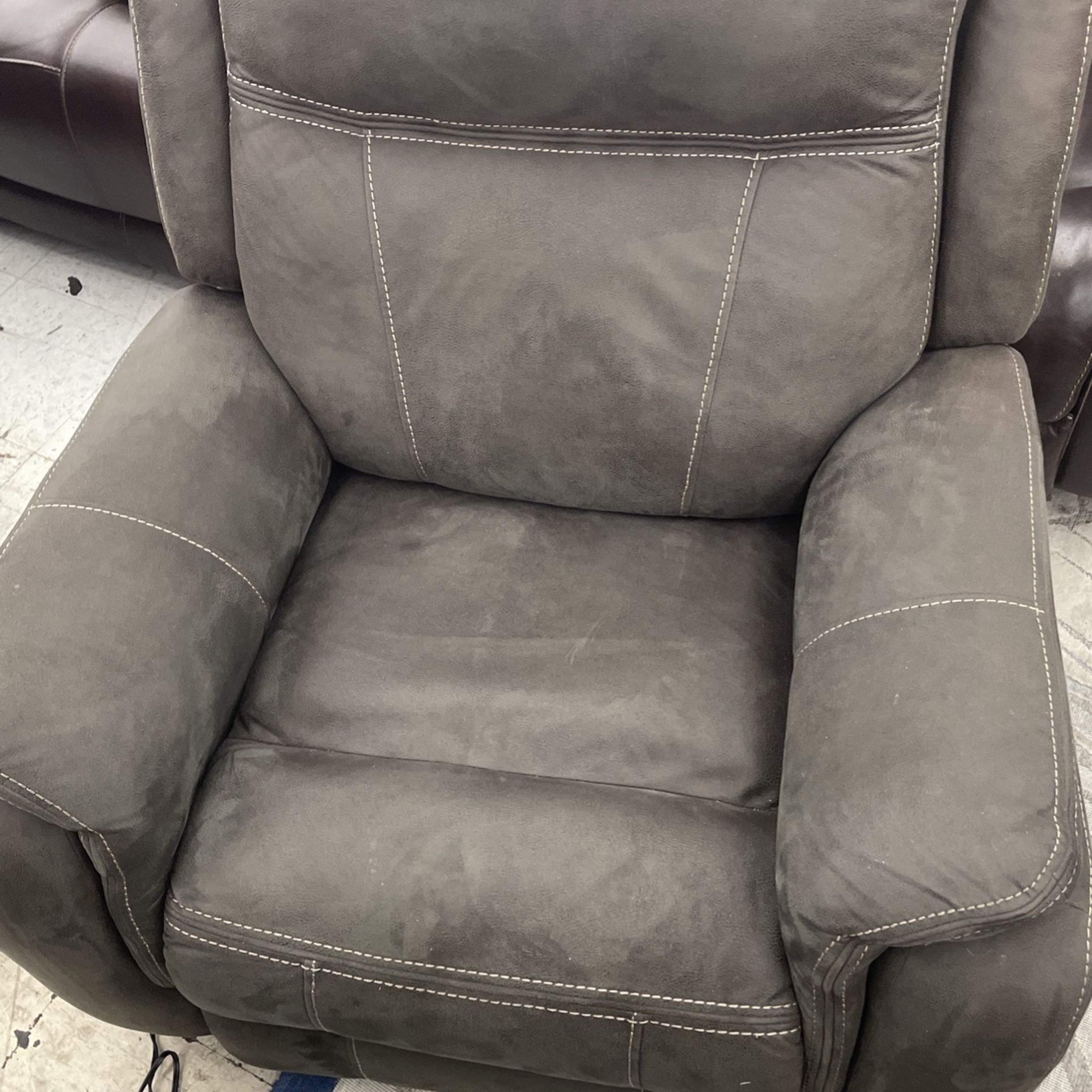 Charcoal Grey Single Recliner