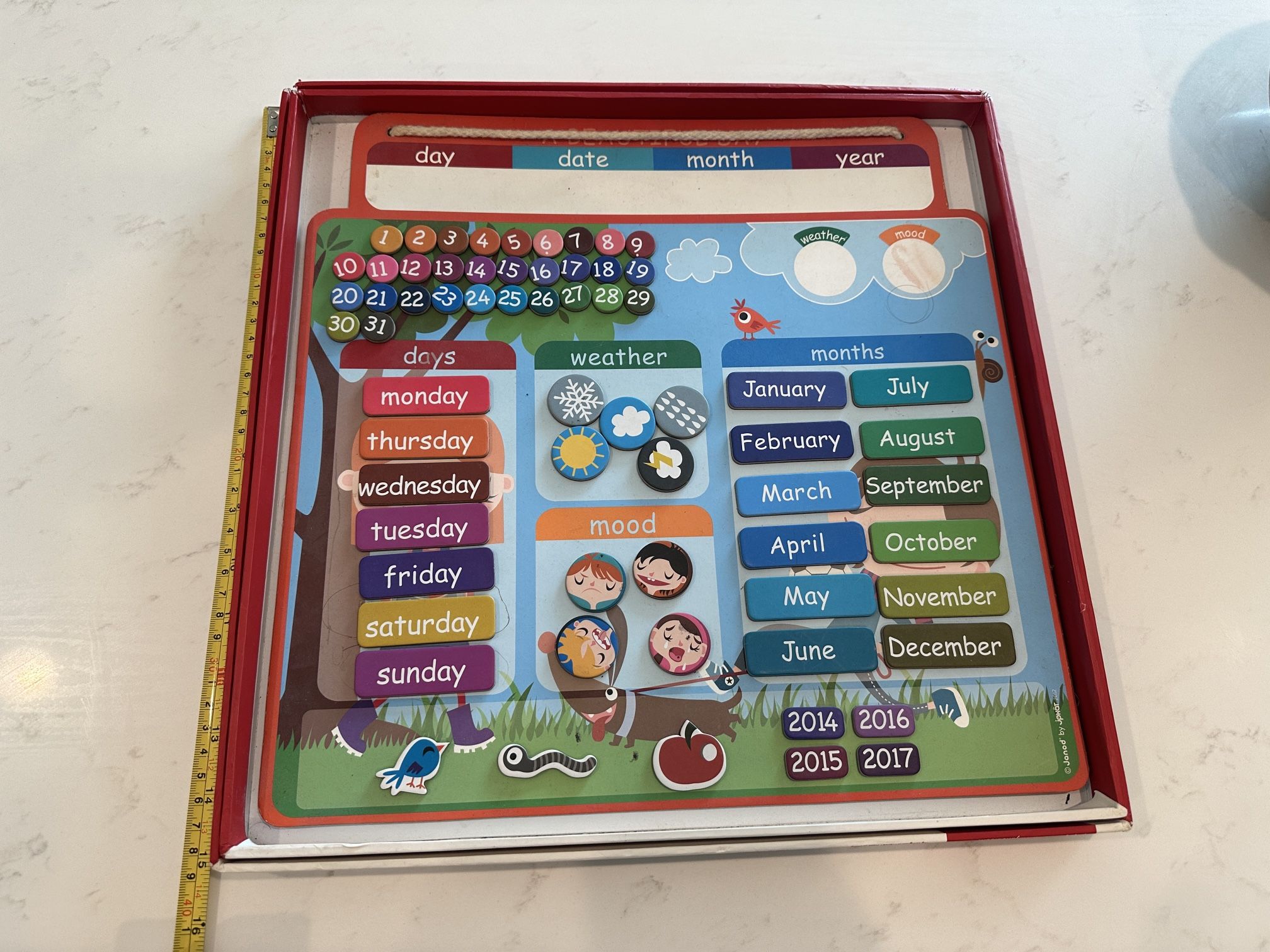 Magnetic Learning Calendar