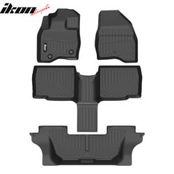 Fits 2015-2019 Ford Explorer W/6 Seats TPE All Weather 3D Floor Mats Liner Carpets