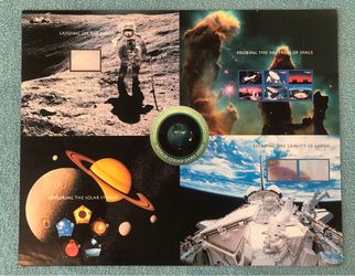 USPS Space Achievement & Exploration World Stamp Expo 2000 Oversize Stamp Sheet