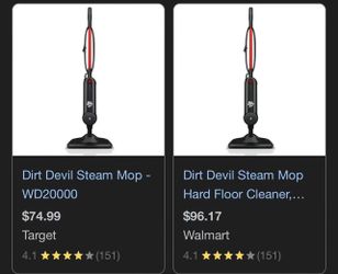 Dirt Devil Steam Mop