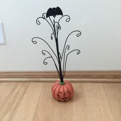 18 Inch Halloween Pumpkin Tree, Ornament Holder, Centerpiece Decoration